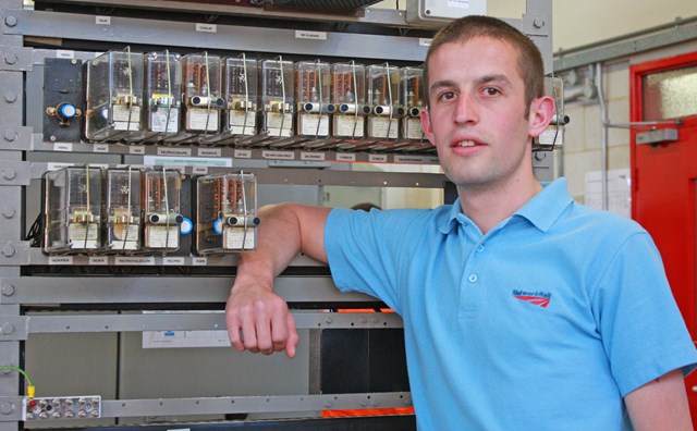 Terry Billings, 23, from Treorchy, joined Network Rail as an apprentice in 2012 and is now working in Newport.