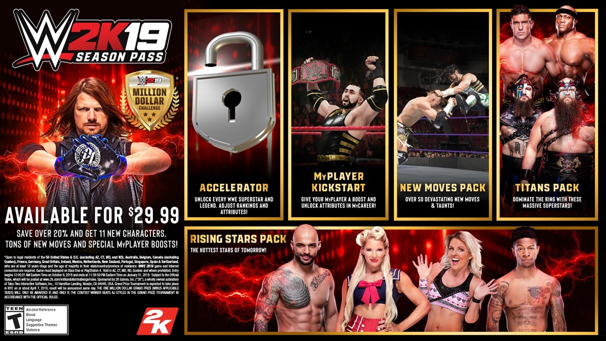 WWE2K19 Season Pass Art