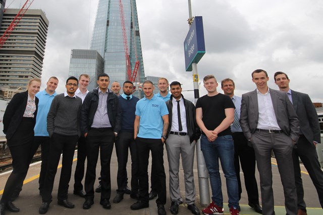 Thameslink apprentices celebrate starting work on the project