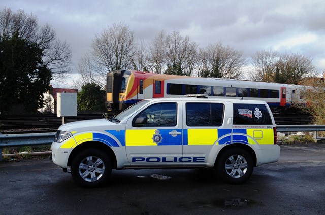 Network Rail and South West Trains emergency vehicle