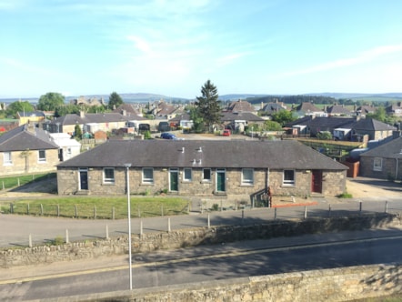 A photo of council houses in Elgin