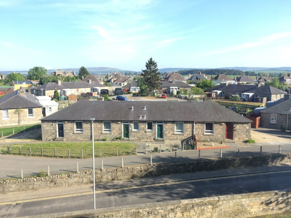 A photo of council houses in Elgin
