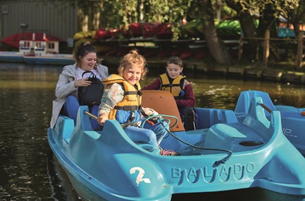 Pedalos at Primrose Valley