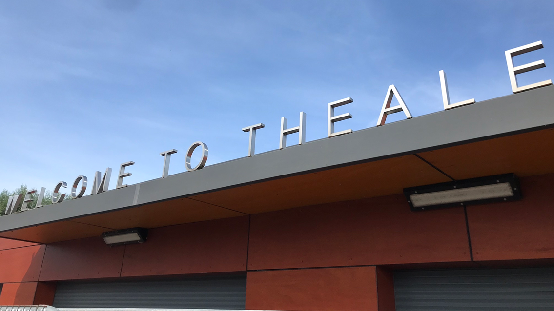 Investment at Theale station brings improved facilities: Theale station entrance