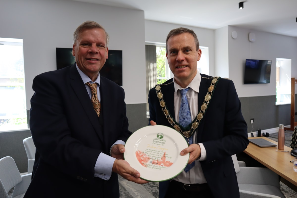 Mr Julian Cooper & Cllr Carl Rylett, Chair of WODC