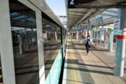 TfL Image - New DLR train in service today: TfL Image - New DLR train in service today