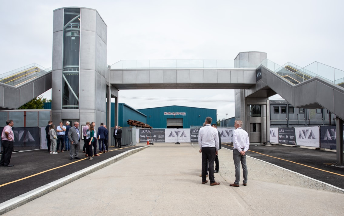 Fully-functioning prototype of stainless-steel AVA bridge constructed to show future of accessible stations: AVA Bridge-2