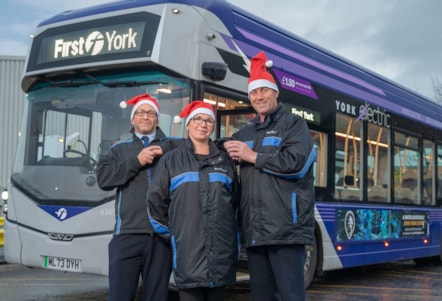 York drivers in Santa hats 4