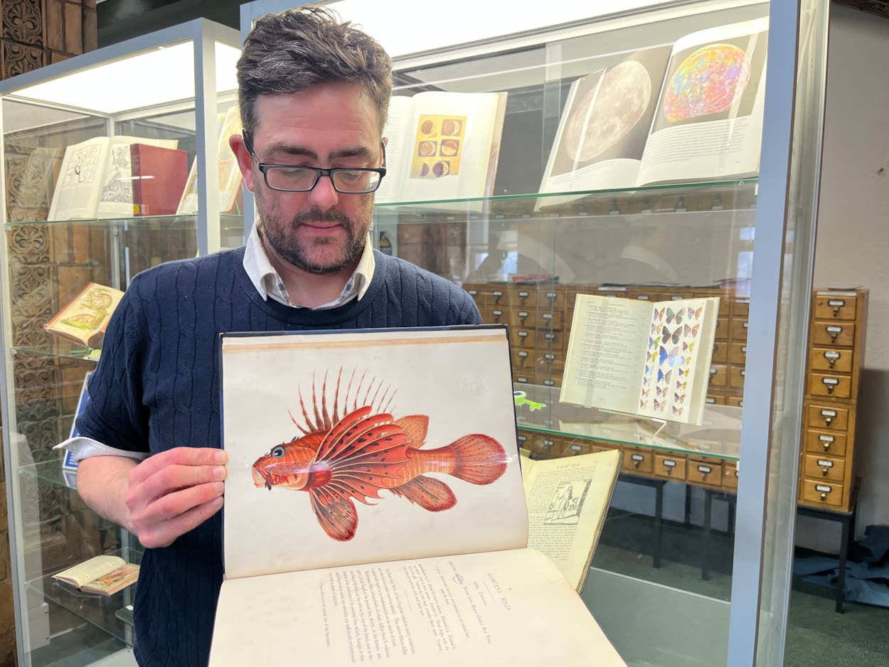 Antique book return: The books’ return comes as the library is currently hosting Story Explorers, a new free exhibition at Leeds Central Library, co-produced alongside the British Library.
Alongside immersive, family-friendly installations, the exhibition also includes books like the one shown here as well as objects exploring themes such as the natural world and the far reaches of space.
