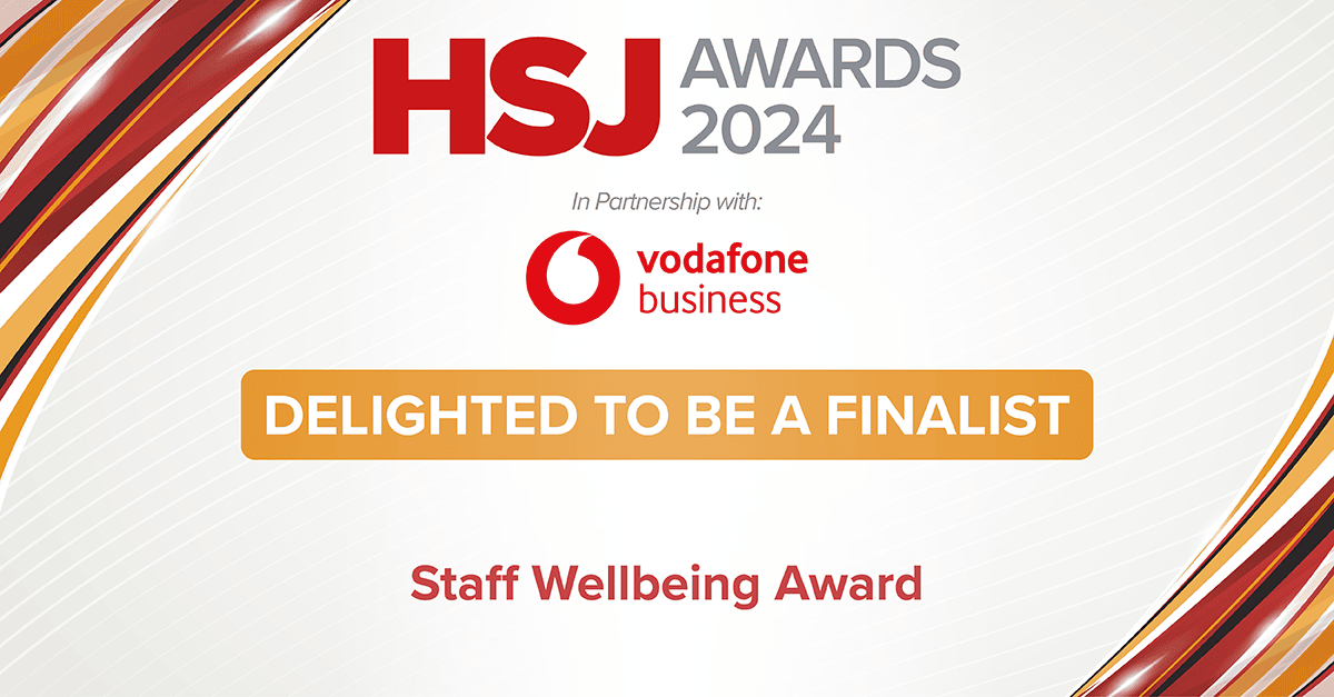 HSJ awards finalist nomination certificate 2024