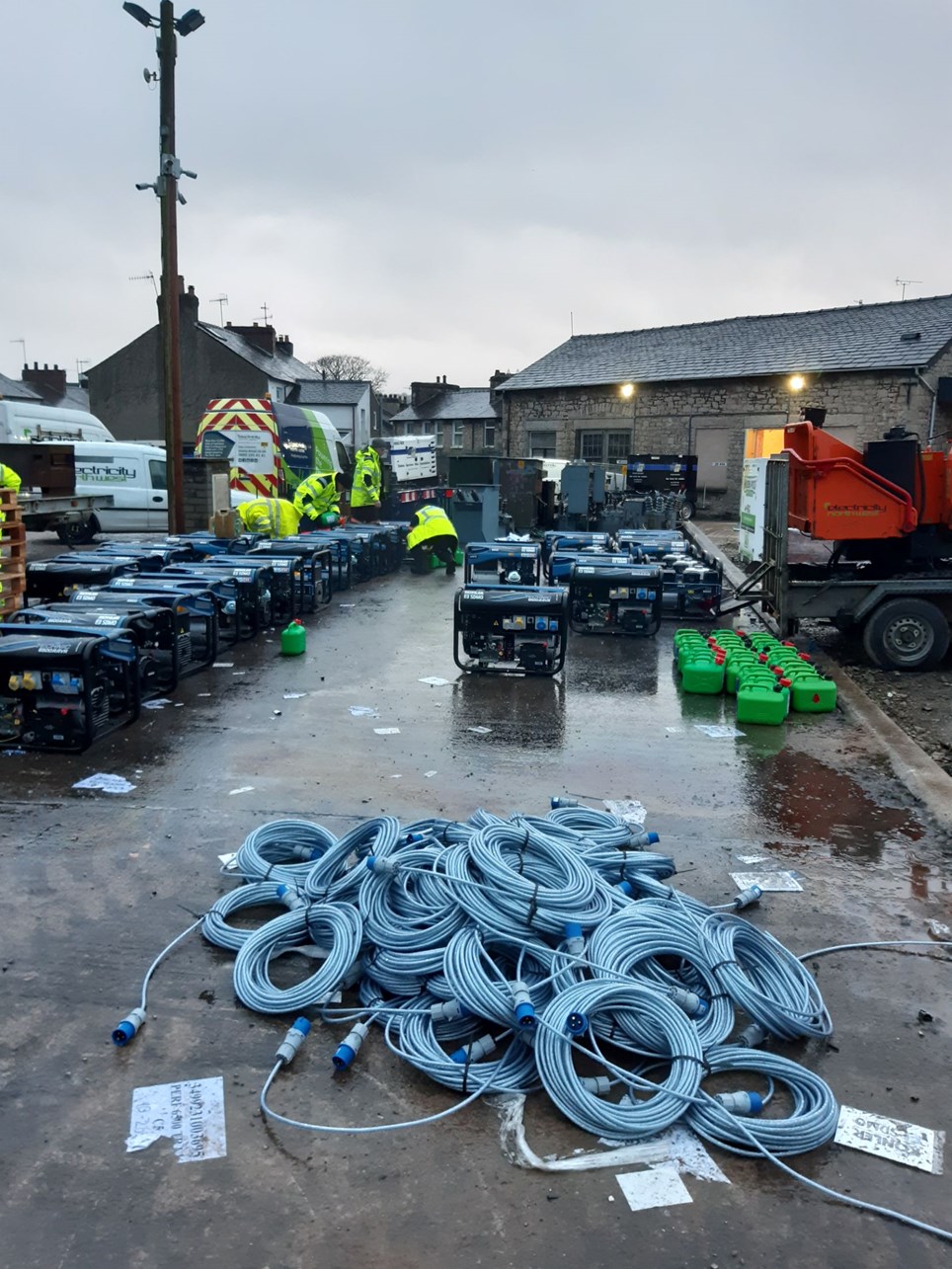 Generators from Southampton being deployed from Kendal-2