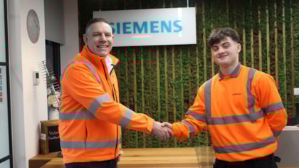Apprentices gain experience shadowing leaders at Siemens Goole Rail Village: Siemens National Apprenticeship Week 03