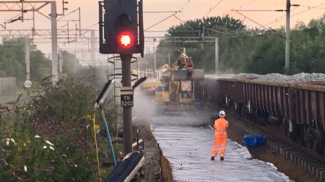 Passengers benefit from more reliable railway after bank holiday investment: Leighton Buzzard August bank holiday sunset