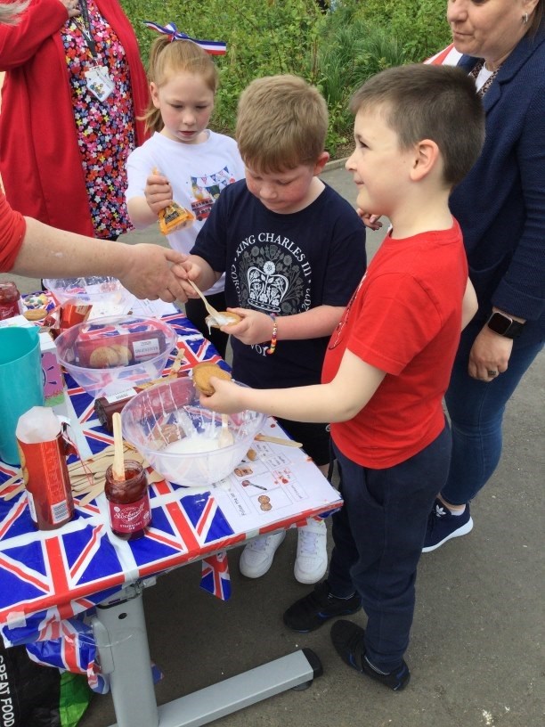 Delicious treats for the Coronation at Lochnorris Supported Learning Centre