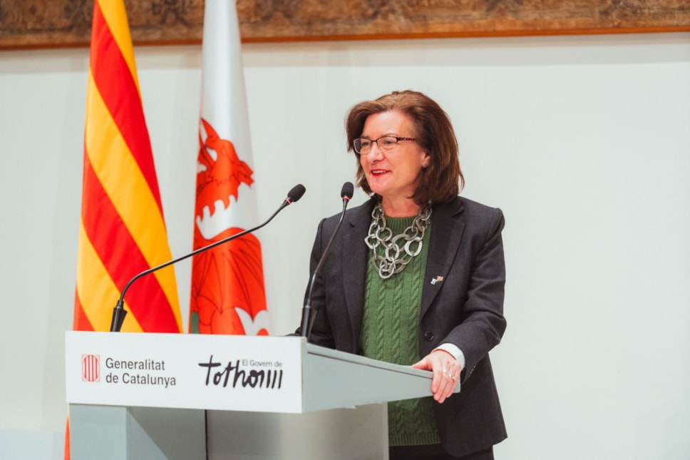 FM EM Eluned Morgan Catalonia 7 January 2026