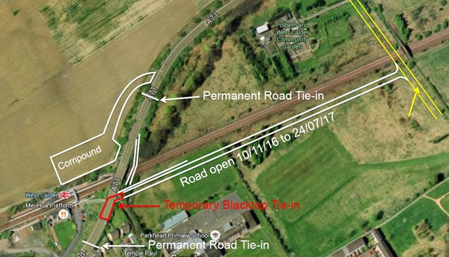 ParkeadPrimary - Temp Road position