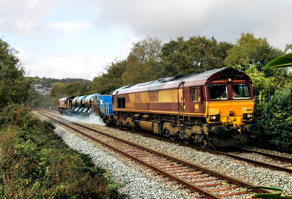 Leaves on the line is no joke but we’re on the case in Sussex where jet-washing trains will travel the equivalent of 3 times around the Earth cleaning the railway: Autumn treatment 2