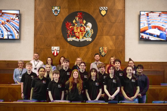 Young people take the lead at Annual General Meeting: Carmarthenshire Youth Council-3