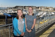 TV presenter Miranda Krestovnikoff with FISH INTEL project lead Dr Emma Sheehan-2: TV presenter Miranda Krestovnikoff with FISH INTEL project lead Dr Emma Sheehan-2