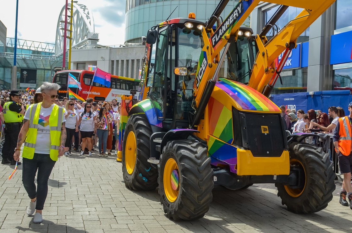 Birmingham Pride HS2 OnBoard network May 2019: Credit: Adam Hughes, SWNS
(Community, Engagement, trailer, Bullring, Birmingham, Pride)
Internal Asset No. 6873