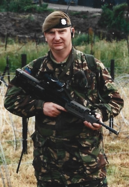 Alf Clempson while serving with the Scots Guards