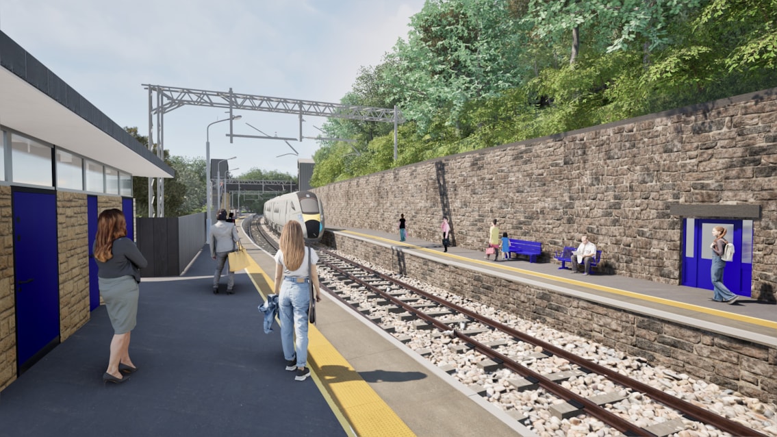 Grienfield Station - Platform 1 View RevB