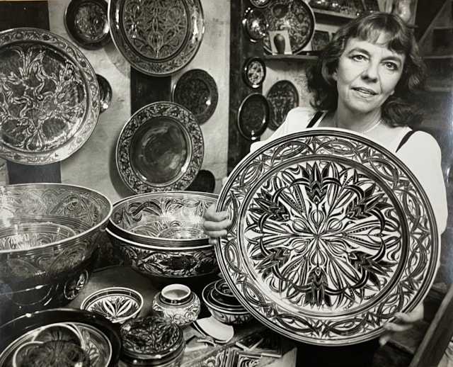 Julia Carter Preston in her studio at the Bluecoat, 1980. Image © LHCPF