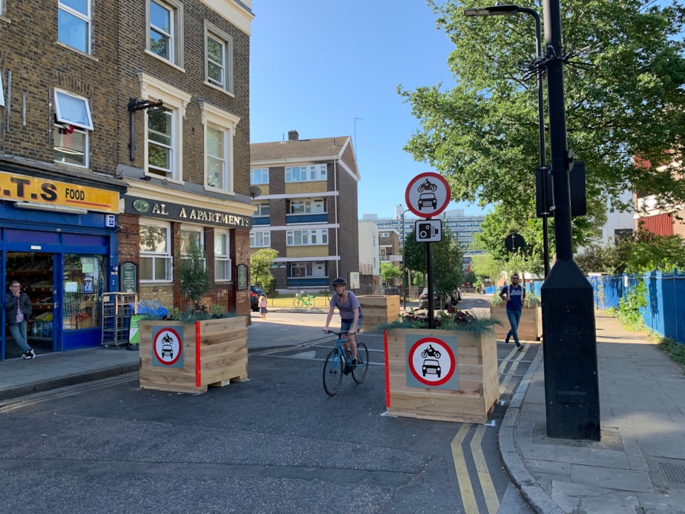 The closure on Barnabas Road