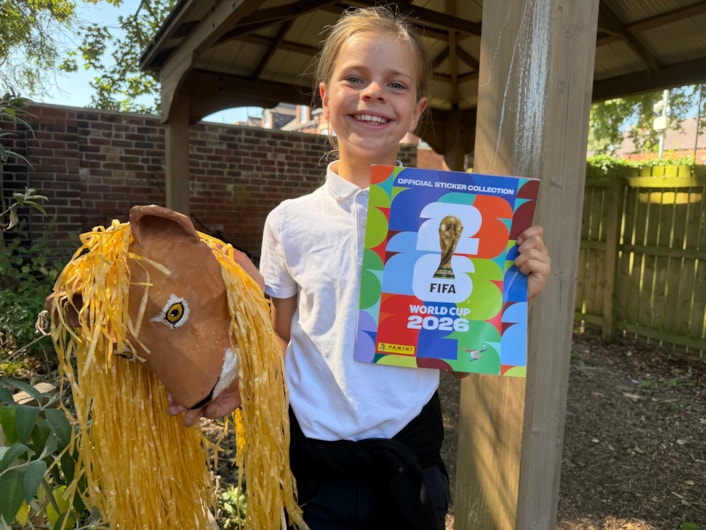 Nellie Brennan: Pupils taking part included Nellie Brennan, 11, who chose a FIFA 2026 World Cup sticker book to be buried in the capsule.
She said: “I think people in 100 years will be fascinated to know about the World Cup in 2026 and to know that people at school were trying so hard to collect all the stickers.