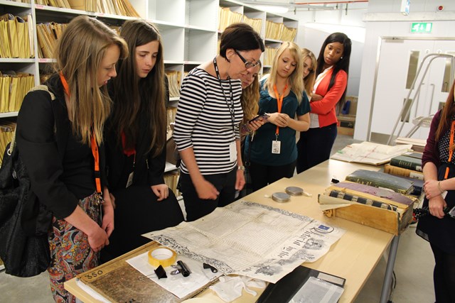 Could IT Be You? winners take up their paid work experience prize - here at the National Records Centre in York: Could IT Be You? winners take up their paid work experience prize - here at the National Records Centre in York
