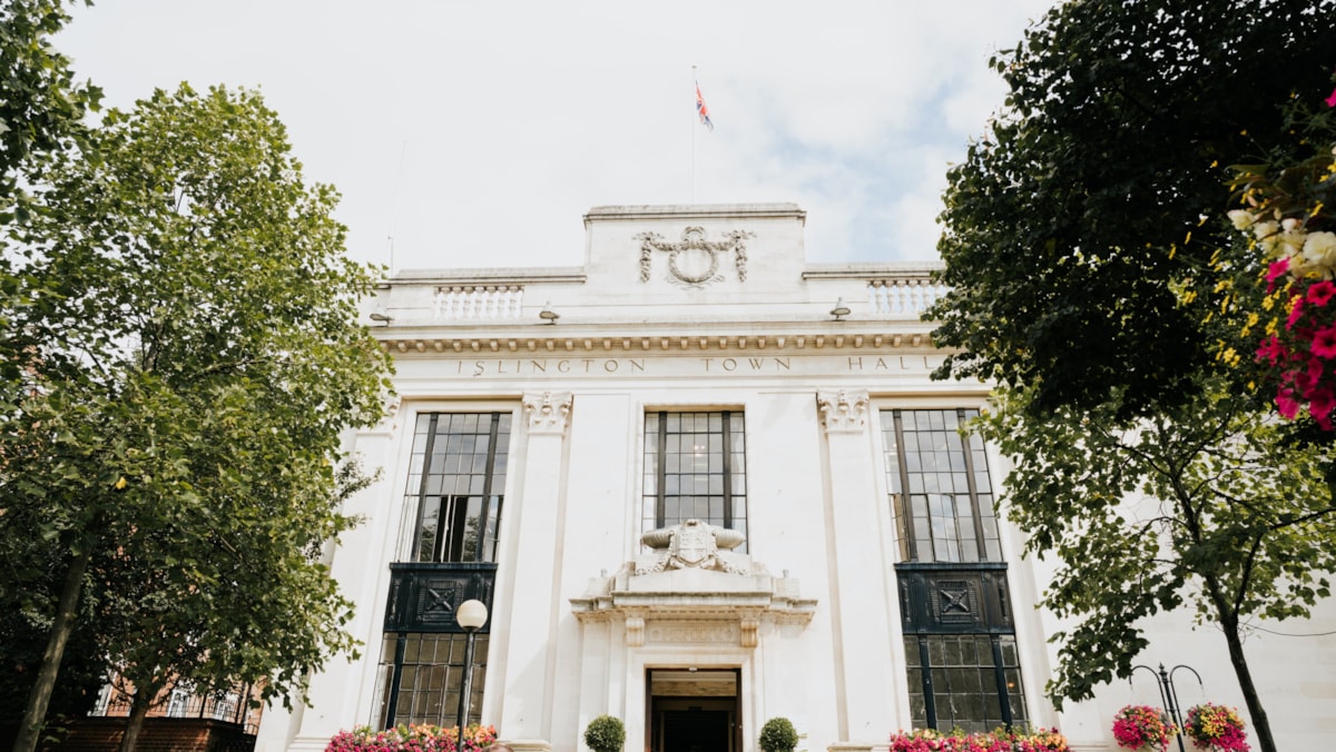 Islington Town Hall exterior cropped