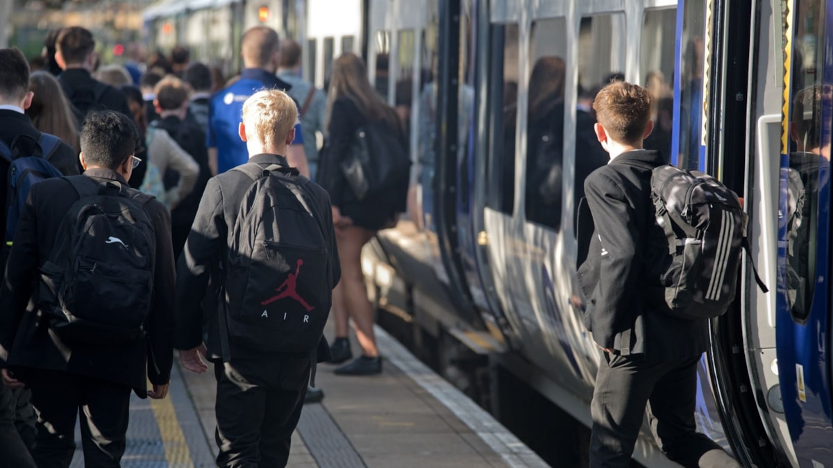 Image shows secondary school students commuting to school cropped-2