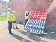 Construction skills are demonstrated at Castlebrae High School