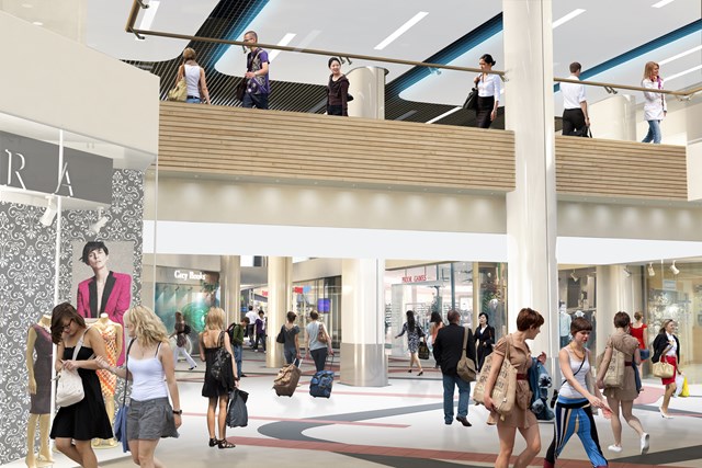 Artist's impression of the new look Victoria Place shopping centre