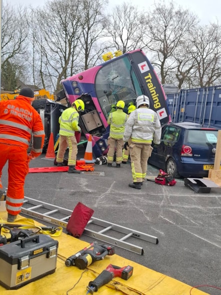 West Yorks Fire & Rescue Service training bus-2