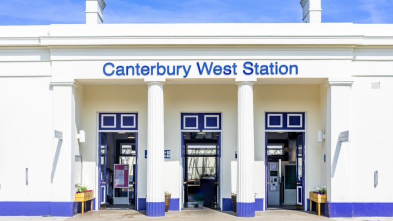 Southeastern stations improved with £9 million investment: Canterbury West station following repainting
