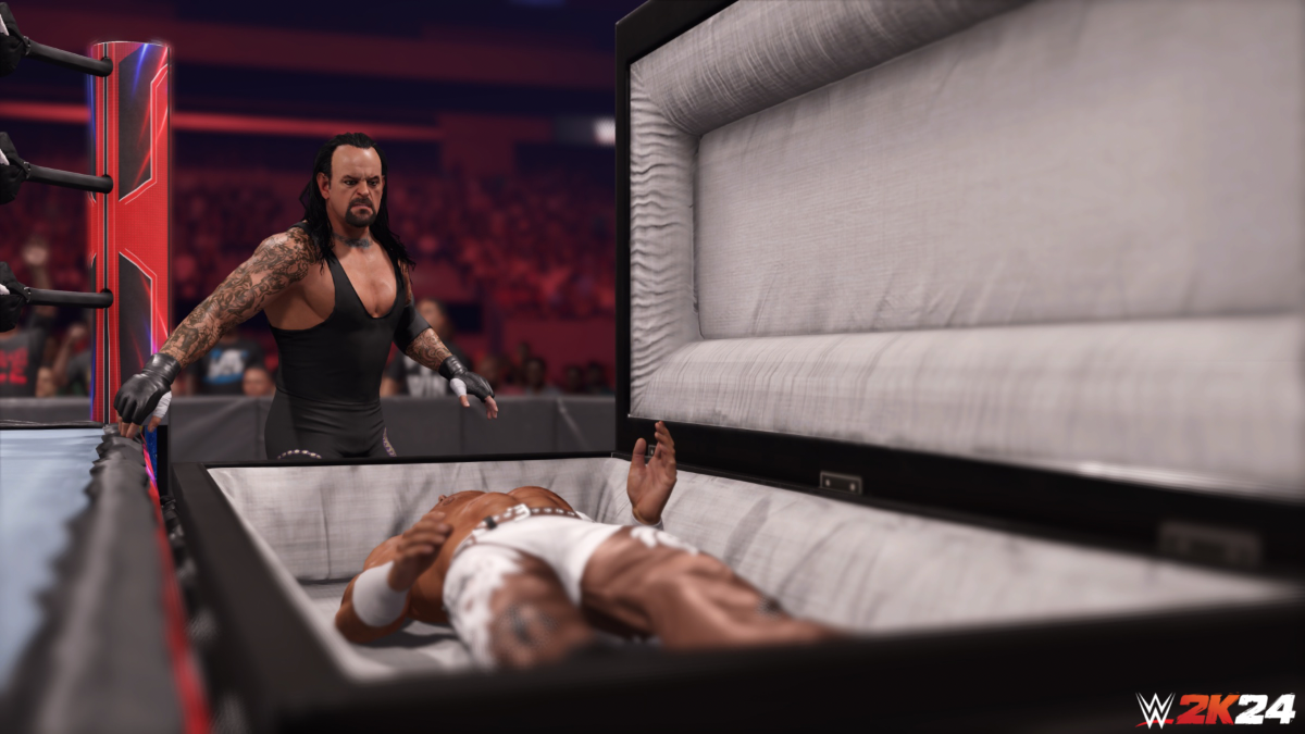 WWE 2K24 Undertaker vs HBK Casket