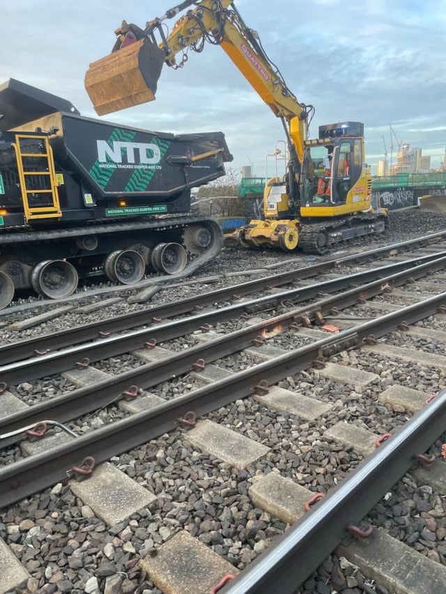 Garrison Street track work December 2024: Garrison Street track work December 2024