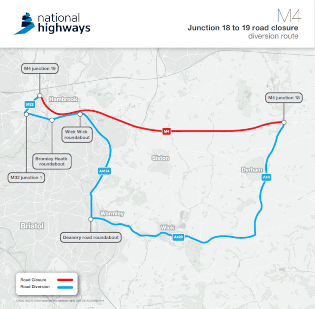 A432 Diversion Map
