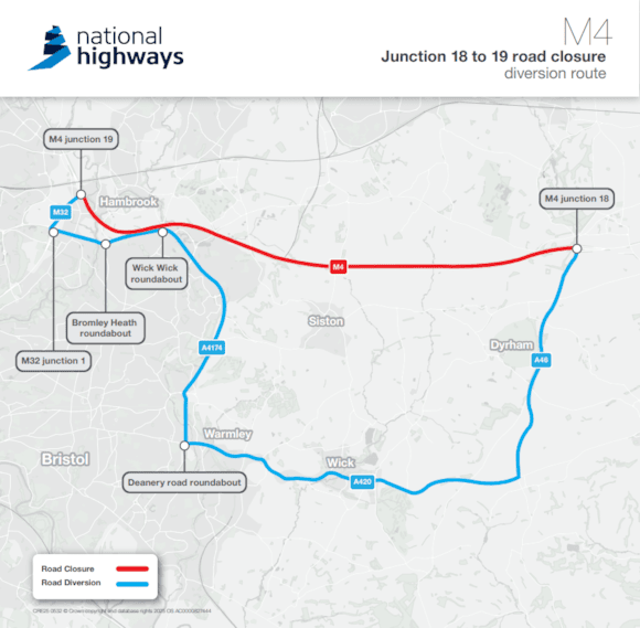 A432 Diversion Map