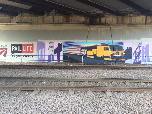 Art project seeks to promote rail safety at Tyne Yard rail depot: Tyne Yard art project1