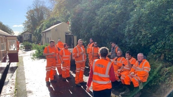 Volunteers at Bodmin and Wenford Heritage Railway