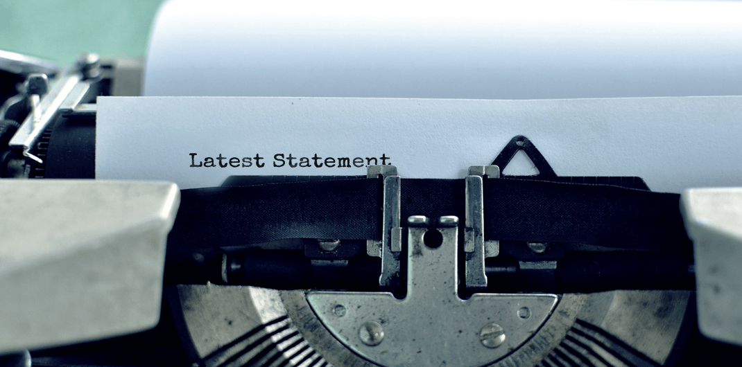 Is your latest statement getting through?: Is your statement getting through