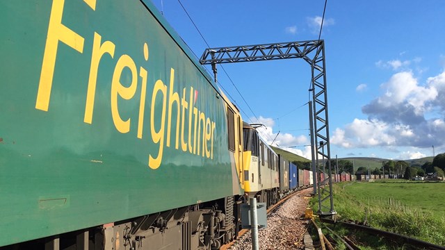 Freight on the move on the railway