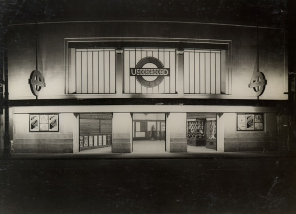 Step back in time as TfL celebrates 100 years of the Northern extension to Morden: Topical Press image of South Wimbledon at night, 1926 ©TfL from the London Transport Museum collection