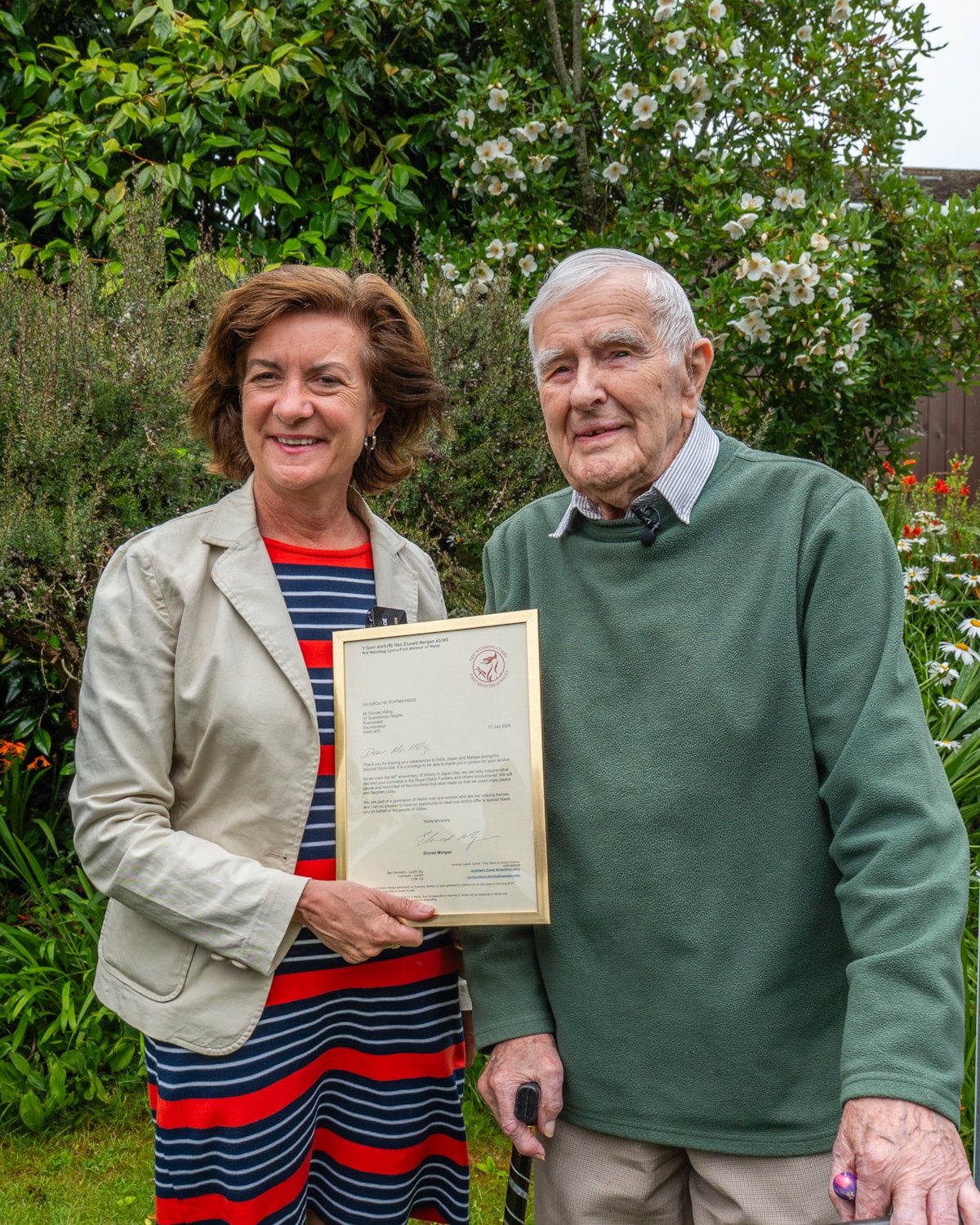 First Minister, Eluned Morgan, and Mr Hilling