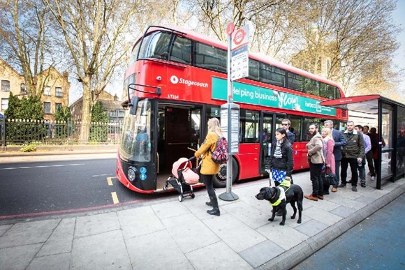 TfL Press Release - New Routemaster buses to become front-boarding only: TfL Image - New Routemaster Route 8 03