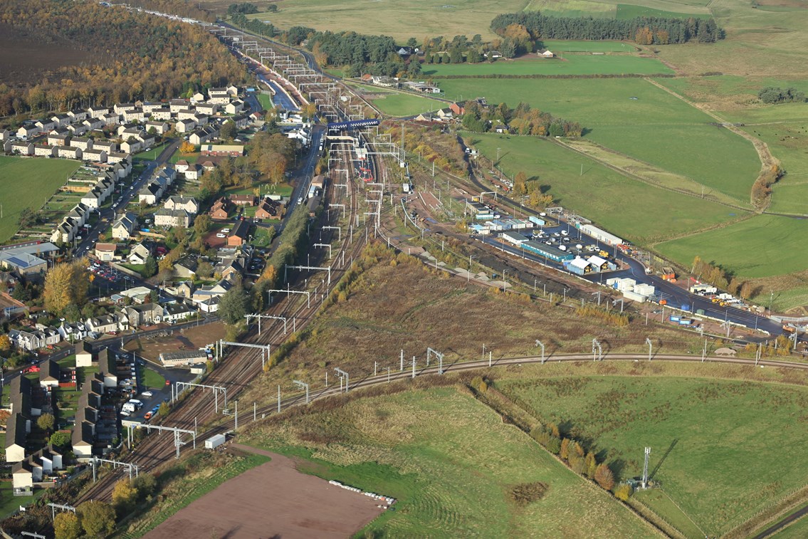 £164m overhaul for key cross-border rail line: Carstairs Aerial from south