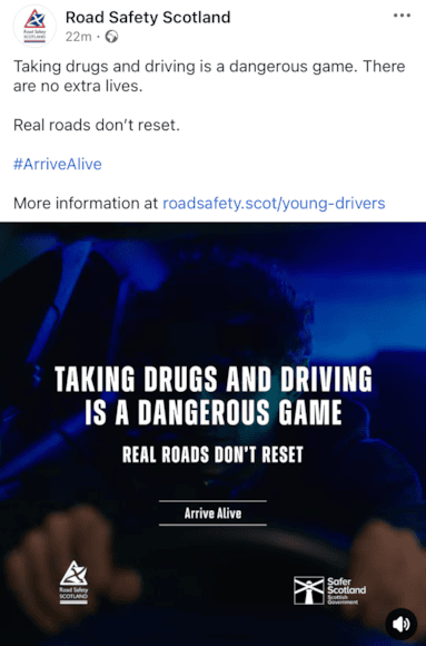 Young Drivers Facebook Launch Screenshot