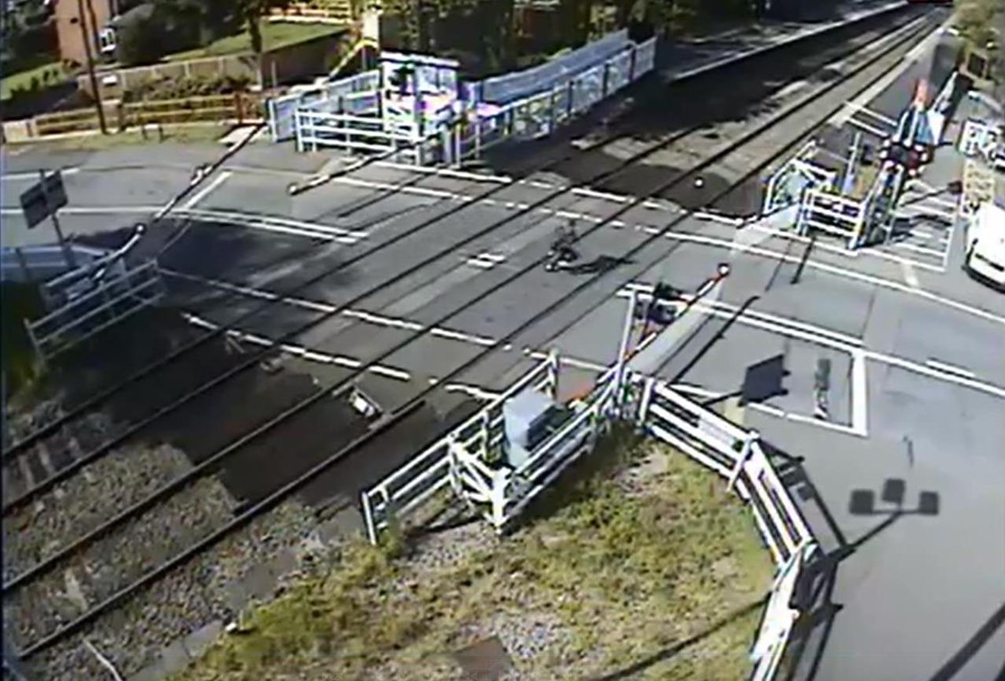 Shocking video shows life threatening prank at Blakedown level crossing: Blakedown level crossing missuse 3